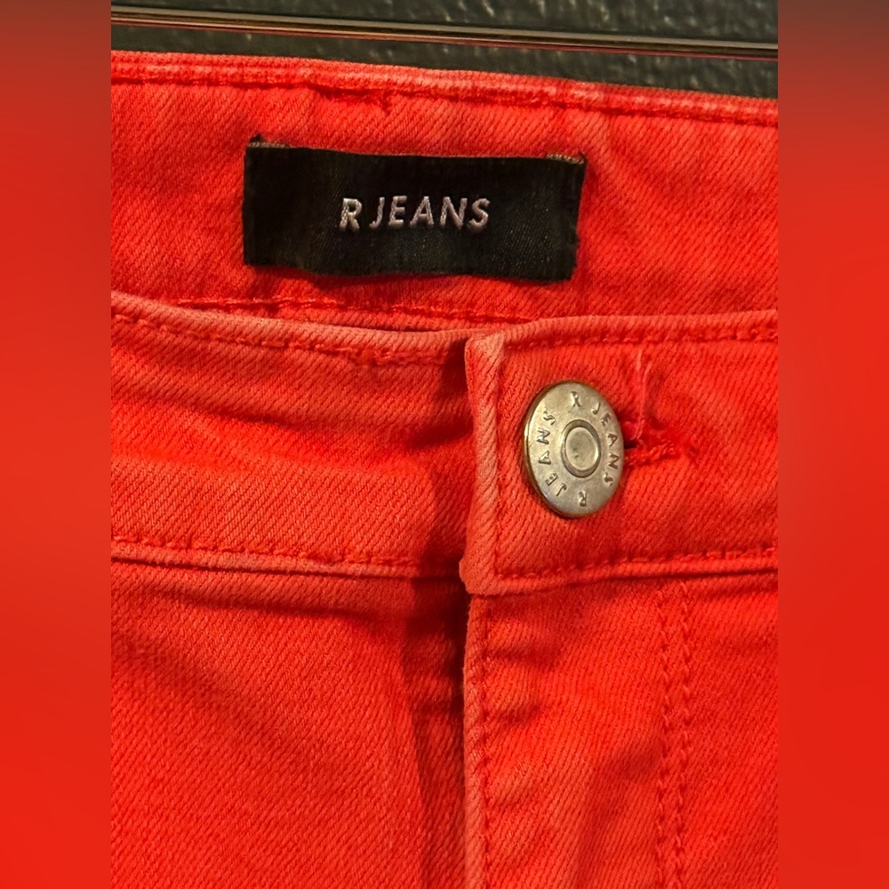 87 - R Jeans Washed Red Denim - Picture 4 of 5